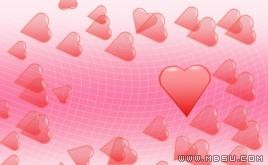 情人的心PPT模板下載