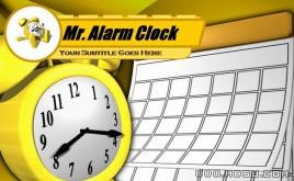 鬧鐘先生PPT模板下載