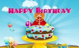 生日祝福PPT模板下載