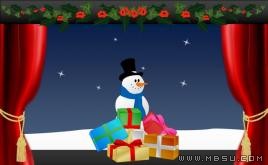 圣誕雪人PPT模板下載