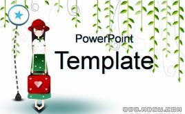 韓國(guó)卡通PPT模板下載