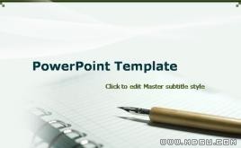 筆記本PPT模板下載