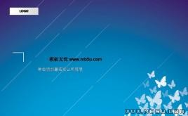 蝴蝶飛PPT模板下載