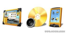 精美黃色電腦png圖標(biāo)