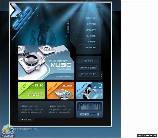 TemplateMonster 音乐模板 图片模板下载