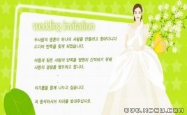 韓國(guó)婚禮請(qǐng)柬模板