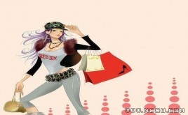 韓國人物插畫模板