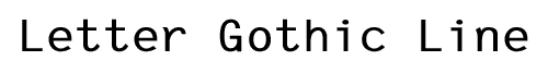 letter gothic line