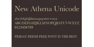 New Athena UnicodeӢز