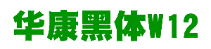 華康黑體W12(簡)字體下載